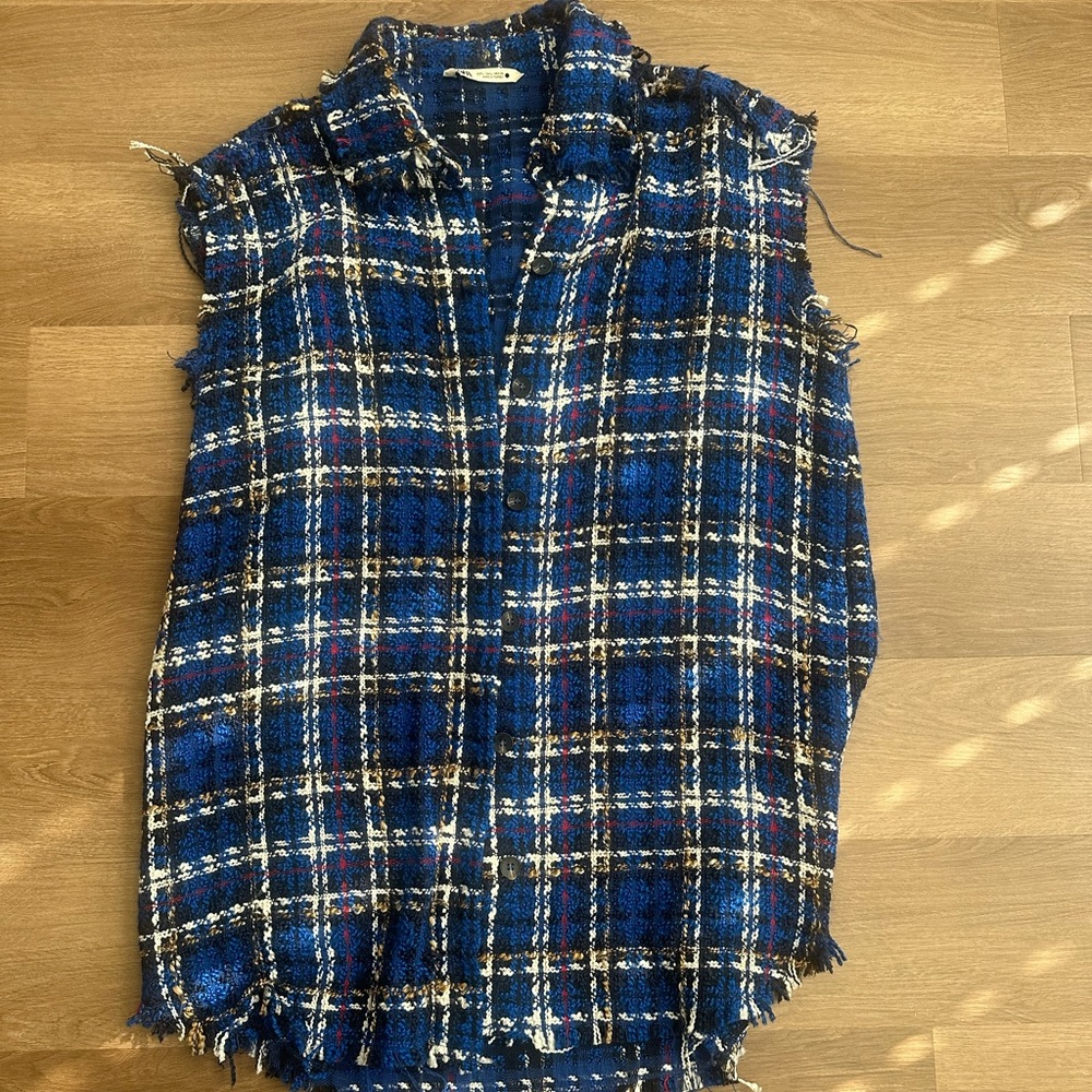 Zara Sleeveless Jacket sz L